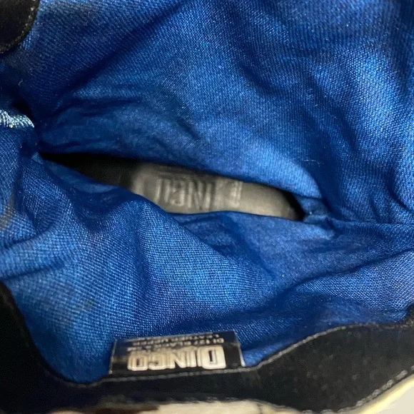 Dingo Black and White Cowhide Ankle Boots 8 1/5 leather - Picture 6 of 10